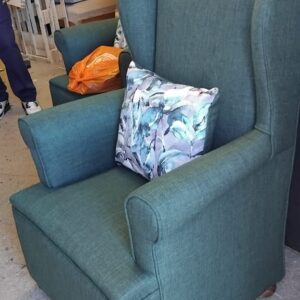Wing back chair upholstery