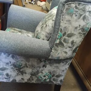 Wing back chair upholstery