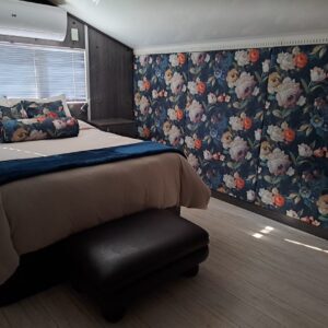 Pillows and wallpaper