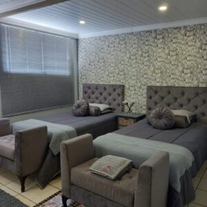Headboard and stool