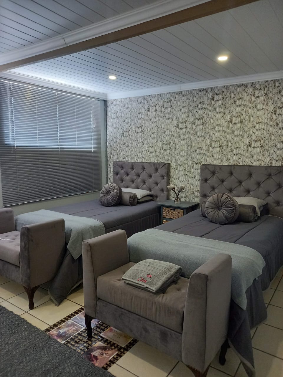 Headboard and stool