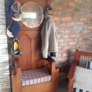Antique bench upholstery